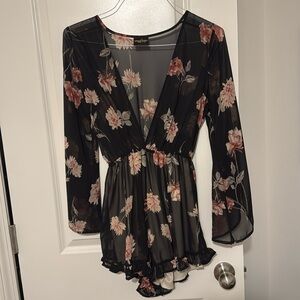 Audrey Sheer Floral Romper
